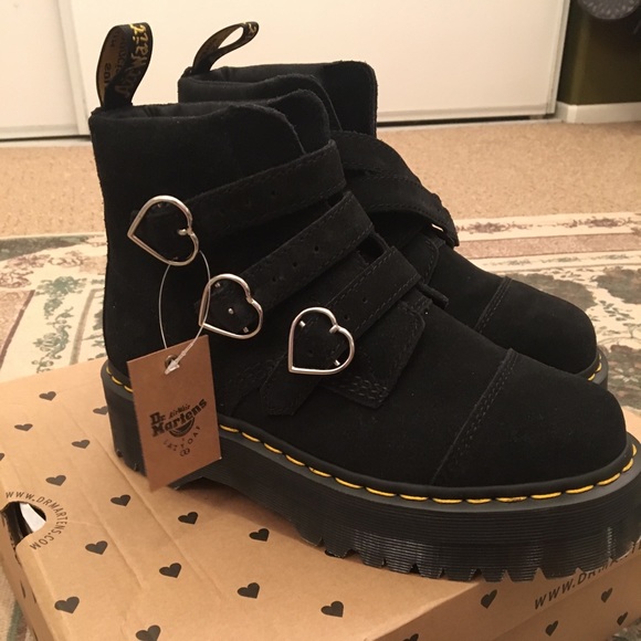 lazy oaf dr martens buckle boot